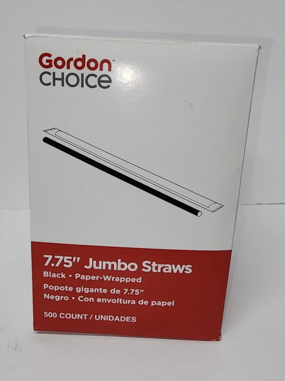 GORDON CHOICE JUMBO STRAWS 500 ct Wrapped New In Box